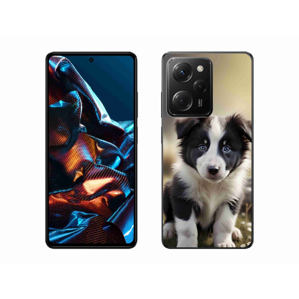 Gél borítás mmCase a Xiaomi Poco X5 Pro számára - aranyos border collie