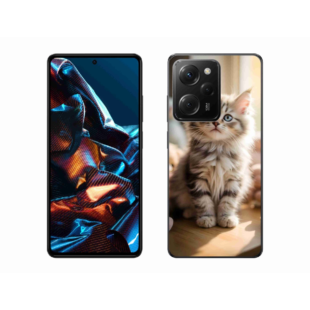 Gél borítás mmCase a Xiaomi Poco X5 Pro számára - aranyos cica 10