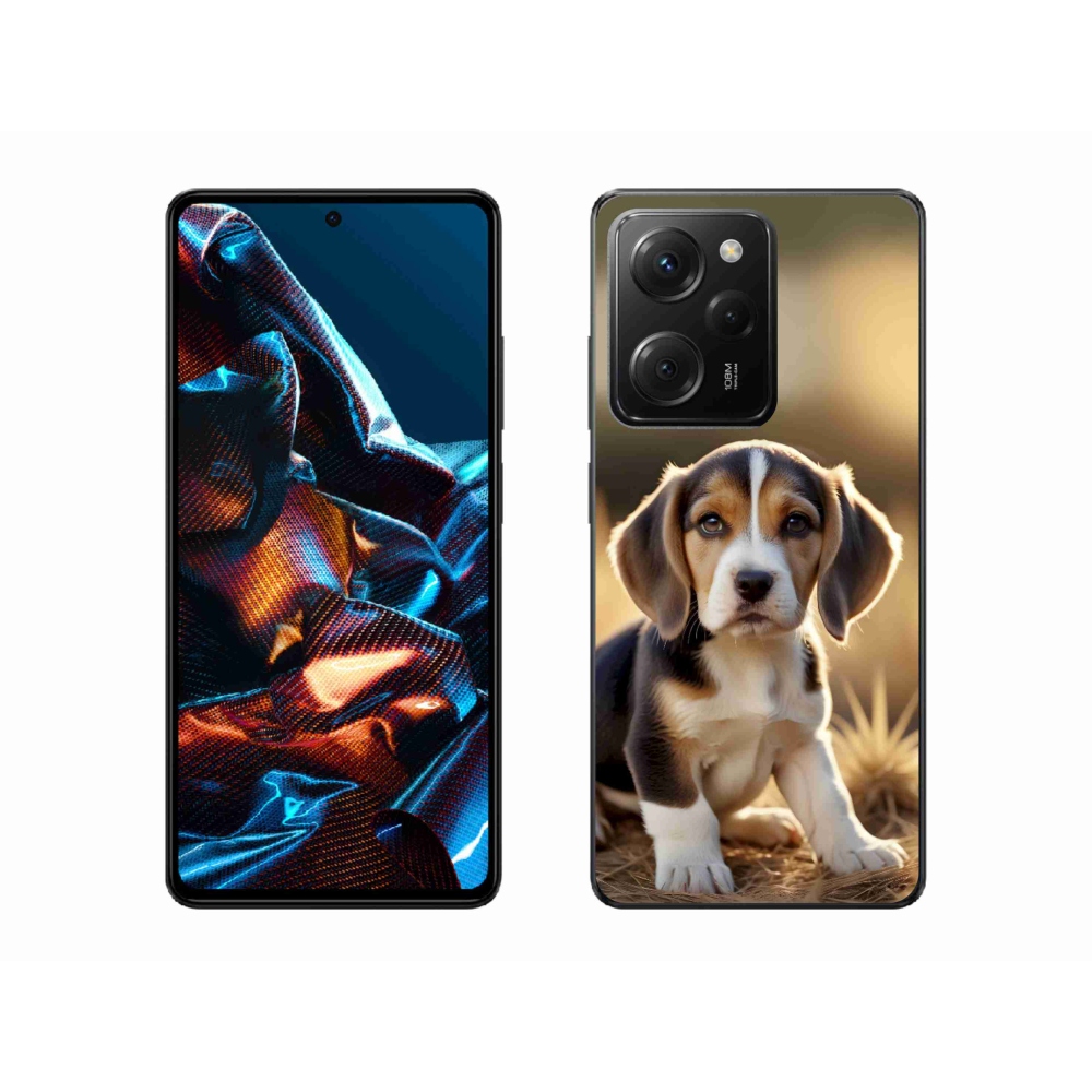 Gél borítás mmCase a Xiaomi Poco X5 Pro számára - aranyos beagle