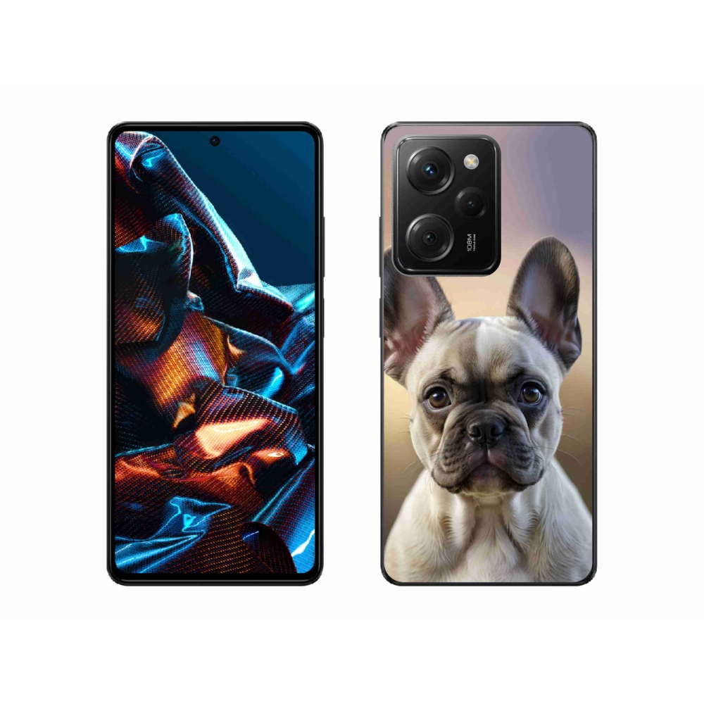 Gél borítás mmCase a Xiaomi Poco X5 Pro számára - aranyos francia bulldog