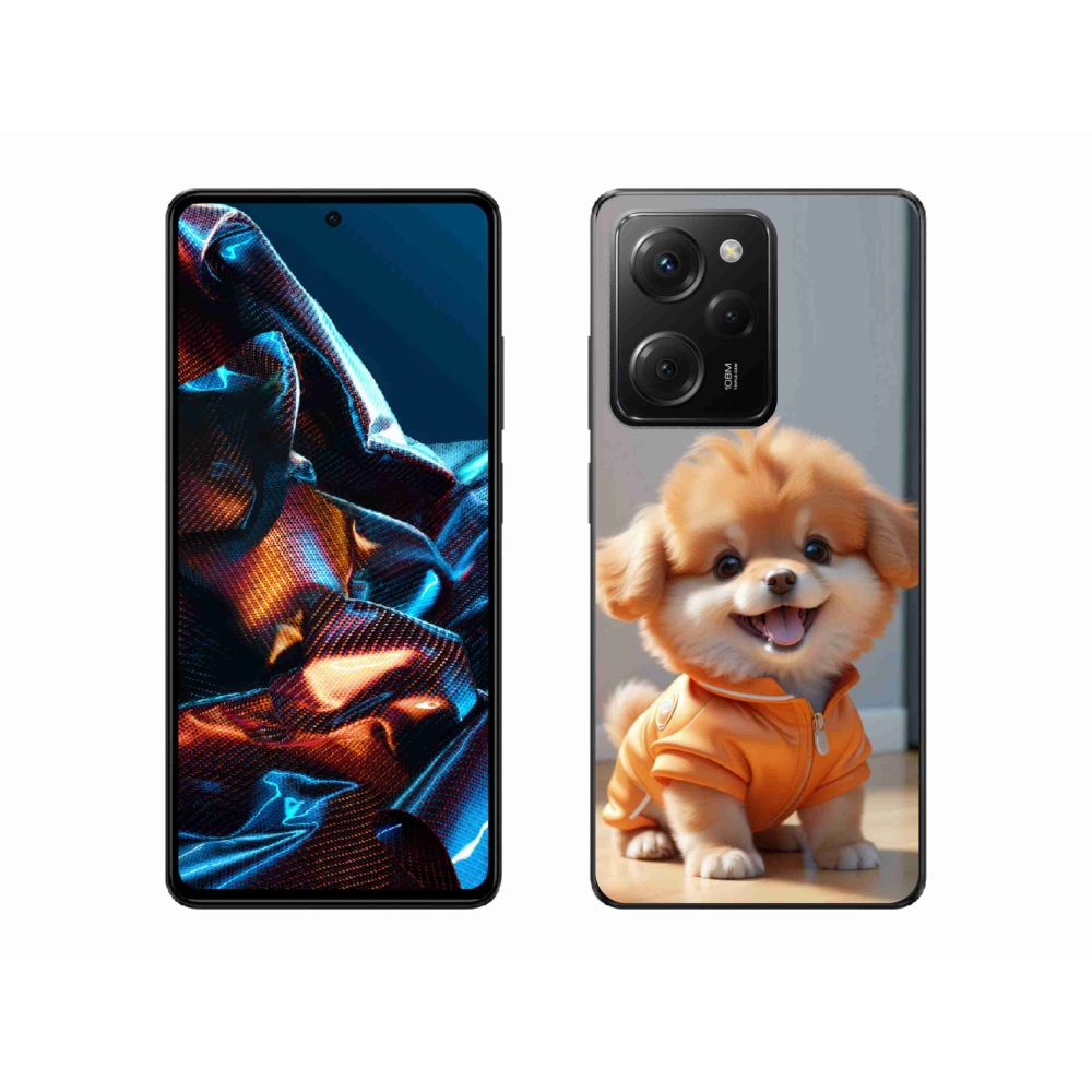 Gél borítás mmCase a Xiaomi Poco X5 Pro számára - aranyos pomerániai pulóverben