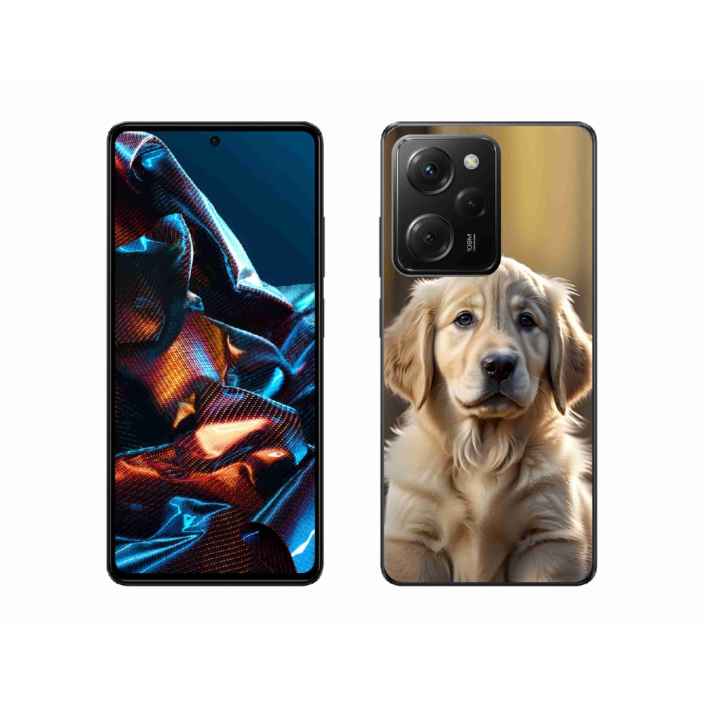 Gél borítás mmCase a Xiaomi Poco X5 Pro számára - aranyos arany retriever