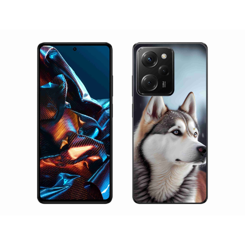 Gél borítás mmCase a Xiaomi Poco X5 Pro számára - Szibériai husky