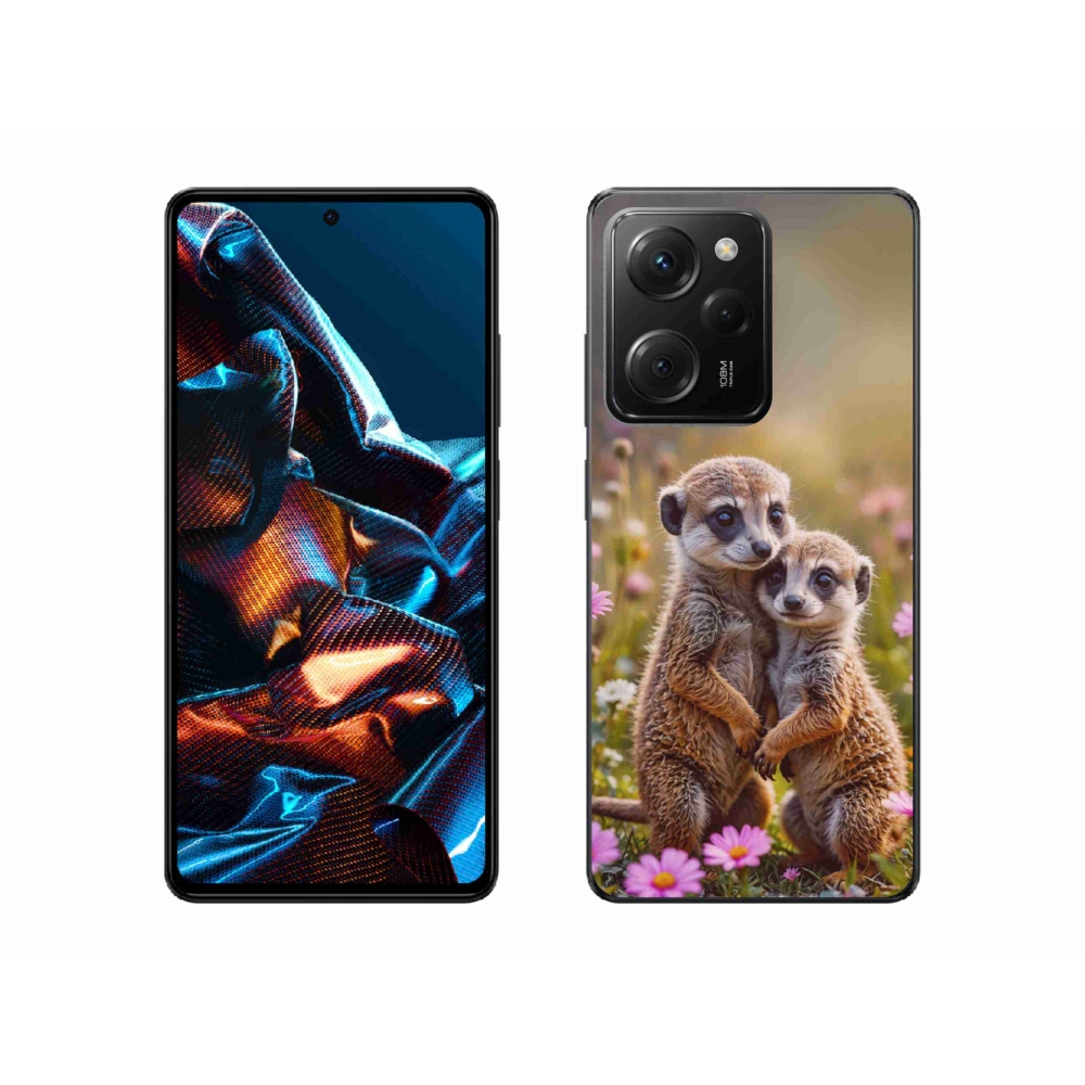 Gél borítás mmCase a Xiaomi Poco X5 Pro számára - szurikátás duó