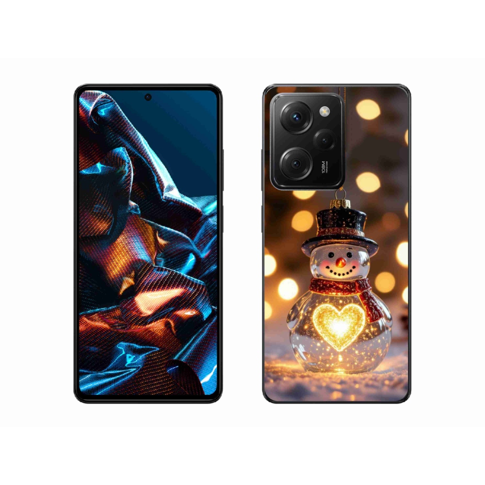 Gél borítás mmCase a Xiaomi Poco X5 Pro számára - Karácsonyi hóember