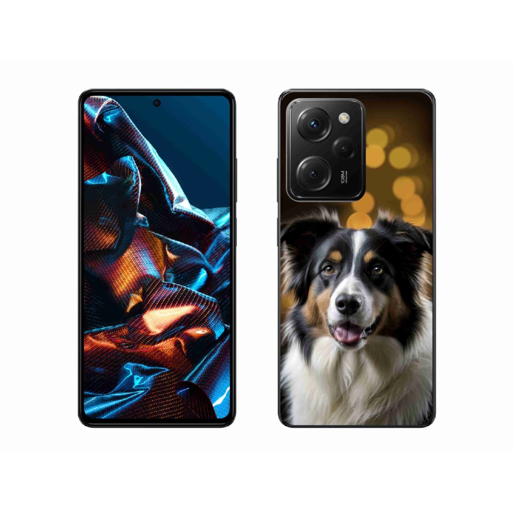Gél borítás mmCase a Xiaomi Poco X5 Pro számára - mosolygó ausztrál juhászkutya