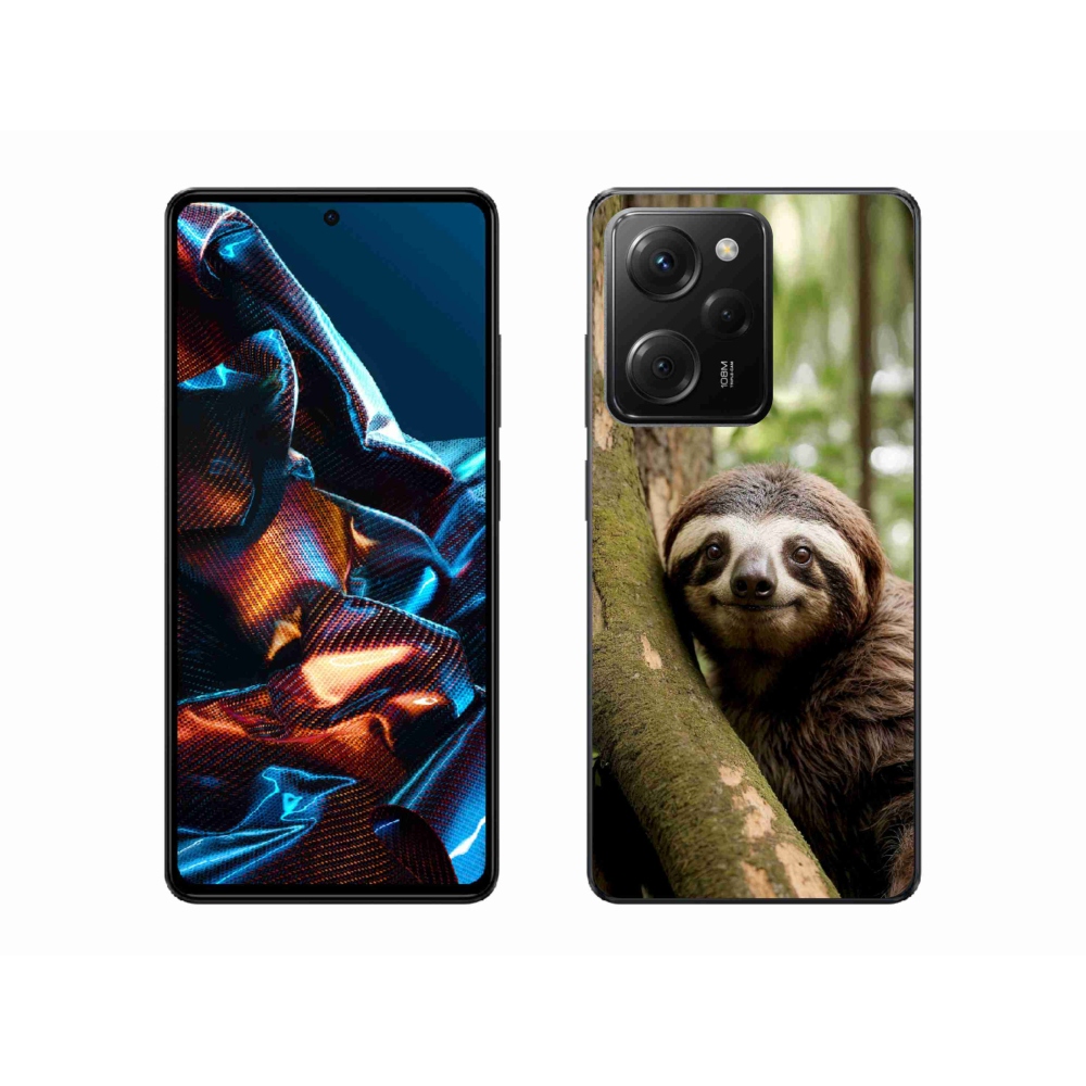 Gél borítás mmCase a Xiaomi Poco X5 Pro számára - mosolygó lajhár