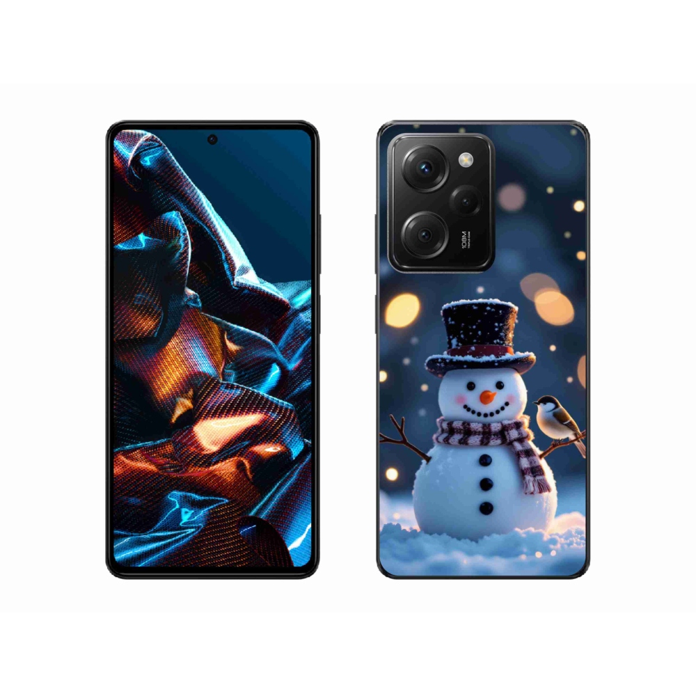 Gél borítás mmCase a Xiaomi Poco X5 Pro számára - Karácsonyi hóember