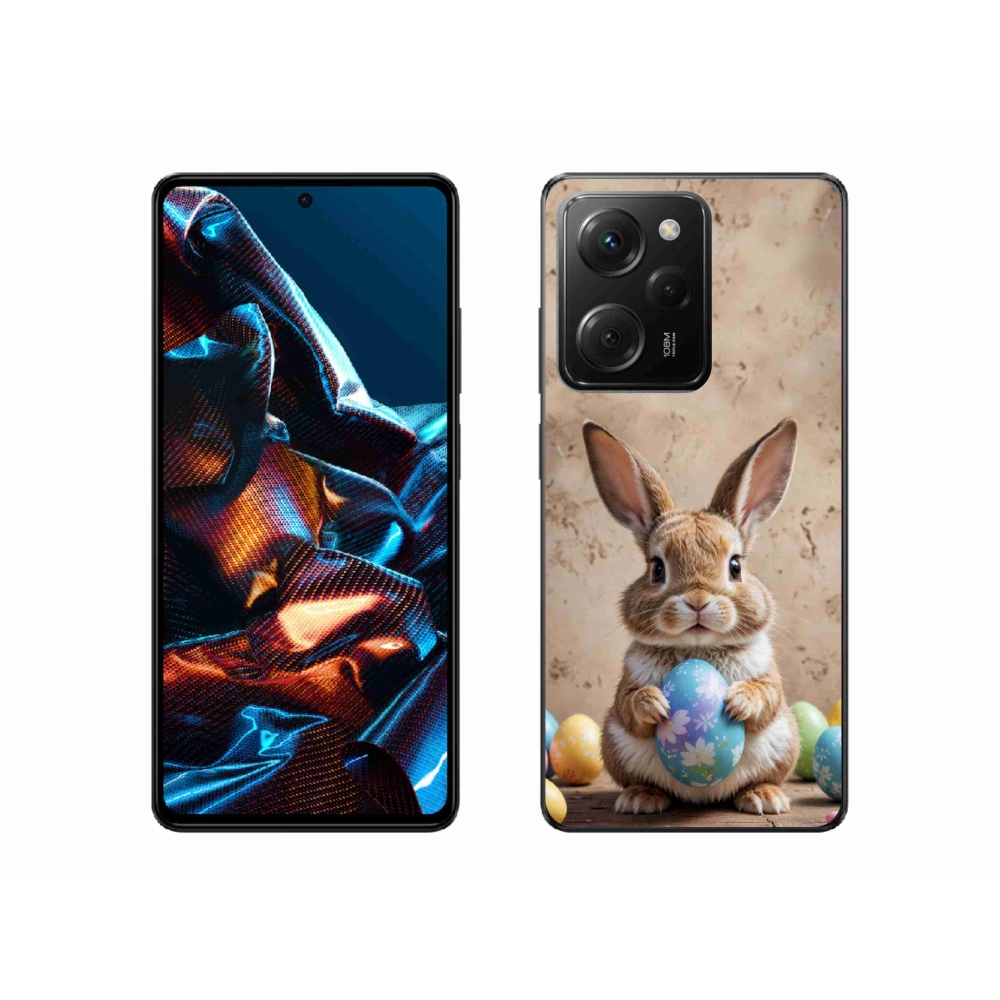Gél borítás mmCase a Xiaomi Poco X5 Pro számára - Húsvéti nyuszi
