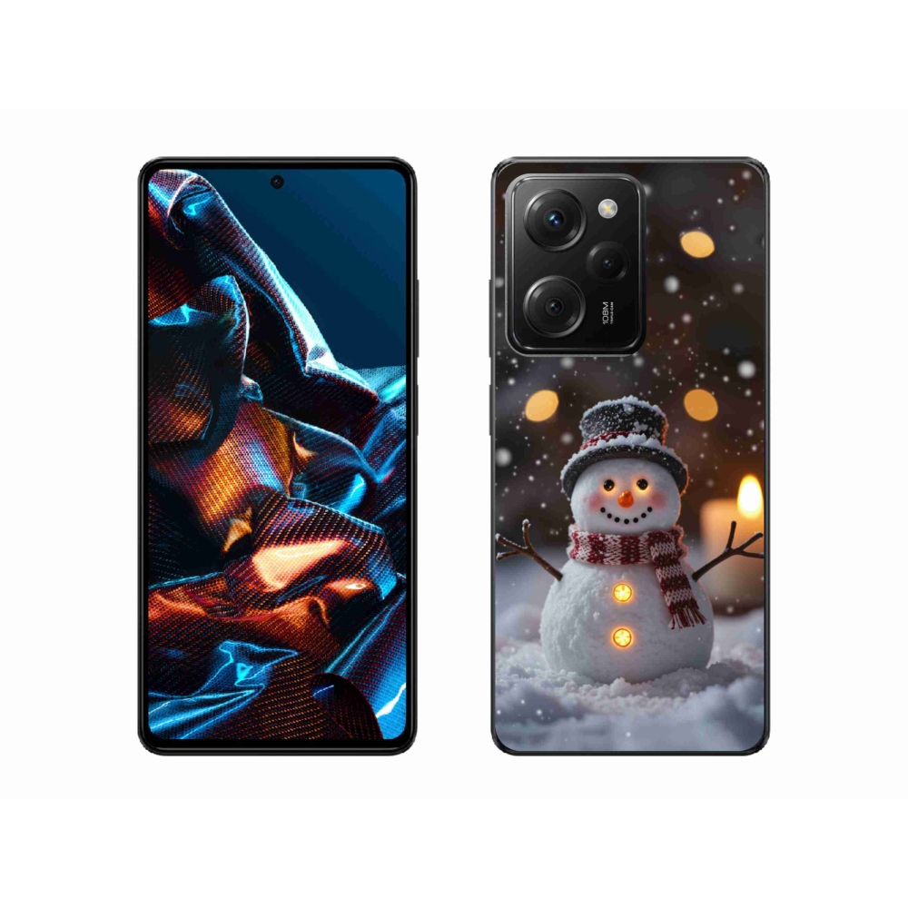 Gél borítás mmCase a Xiaomi Poco X5 Pro számára - boldog hóember