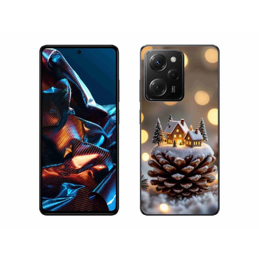 Gél borítás mmCase a Xiaomi Poco X5 Pro számára - téli falu