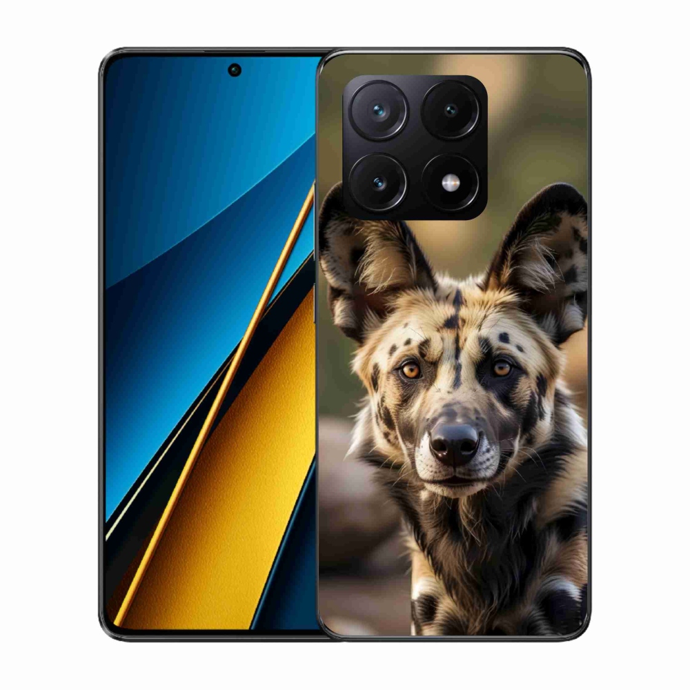Gél borítás mmCase a Xiaomi Poco X6 Pro 5G-hez - afrikai vadkutya