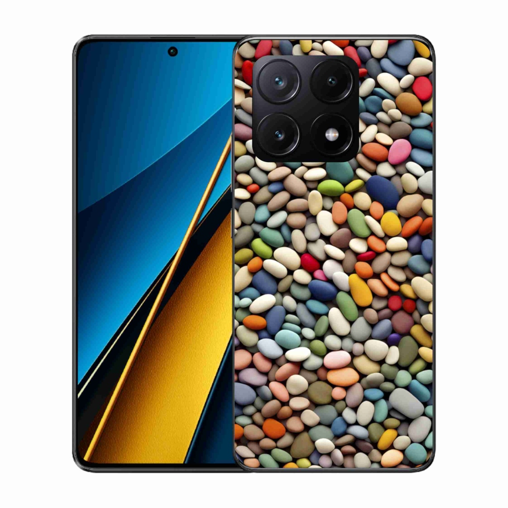 Gél borítás mmCase a Xiaomi Poco X6 Pro 5G-hez - színes strasszkövek 2