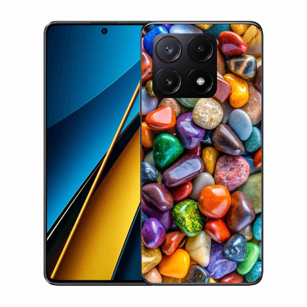 Gél borítás mmCase a Xiaomi Poco X6 Pro 5G számára - színes strasszkövek