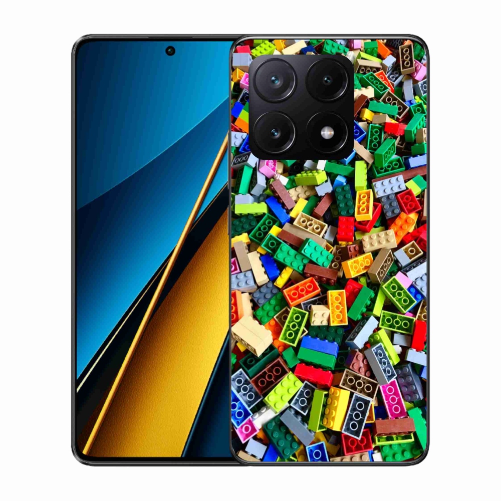 Gél borítás mmCase a Xiaomi Poco X6 Pro 5G számára - színes építőkockák