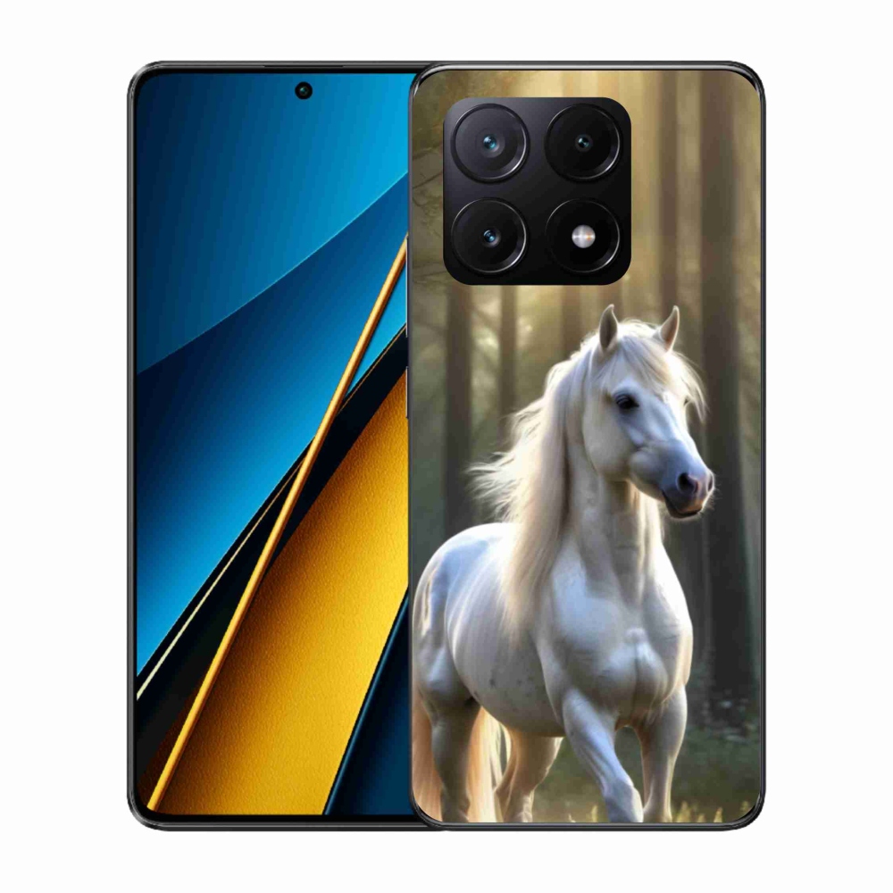 Gél borítás mmCase a Xiaomi Poco X6 Pro 5G-hez - fehér ló 3