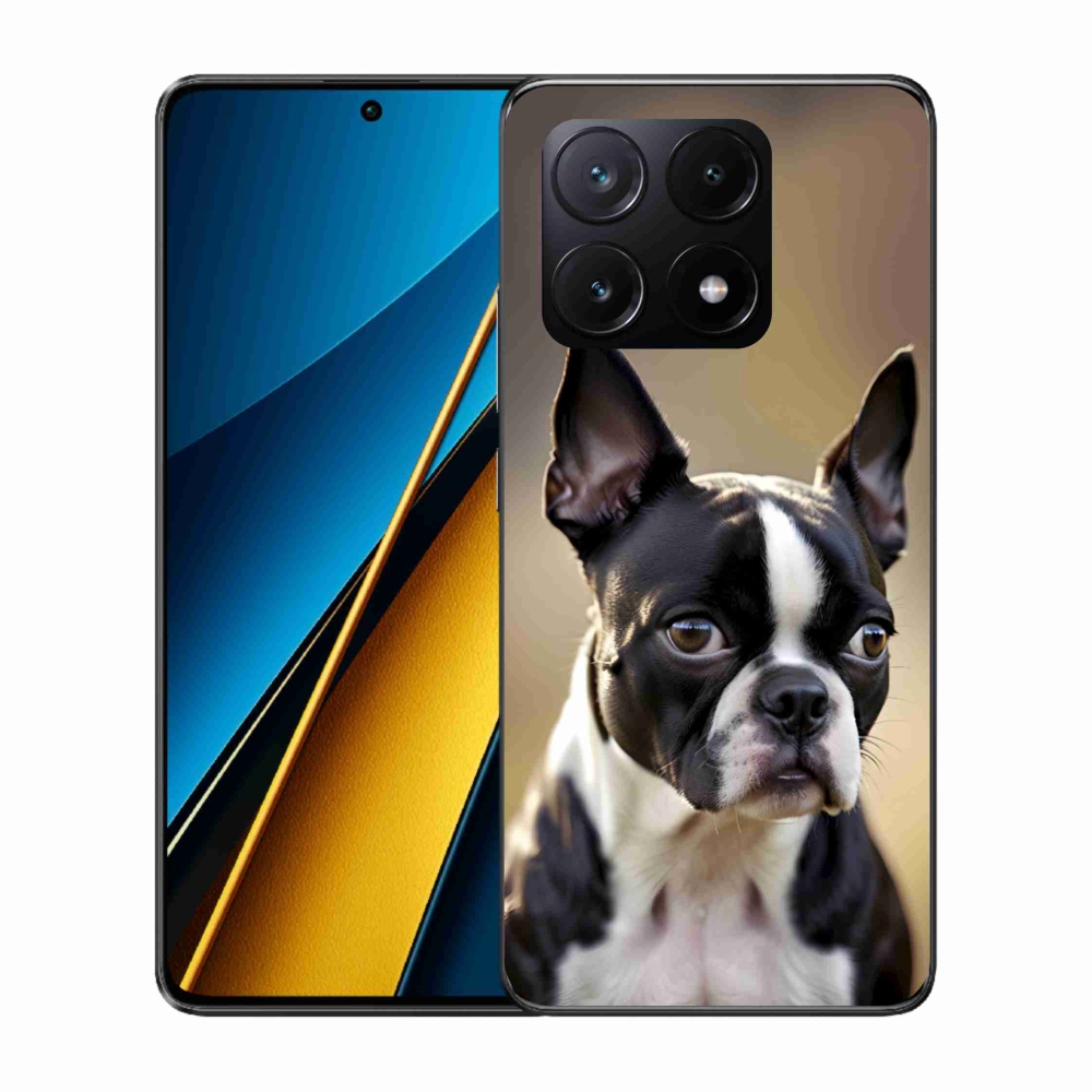 Gél borítás mmCase a Xiaomi Poco X6 Pro 5G számára - Boston Terrier