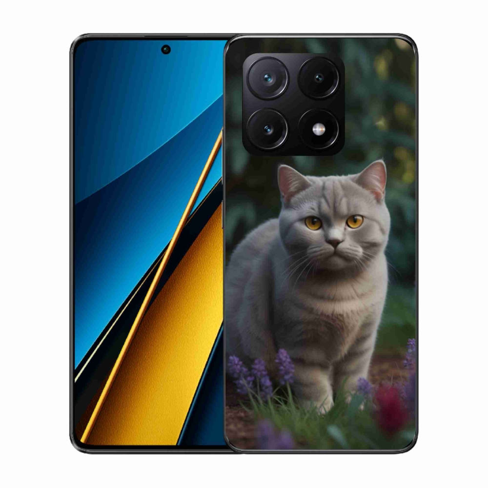 Gél borítás mmCase a Xiaomi Poco X6 Pro 5G-hez - brit macska