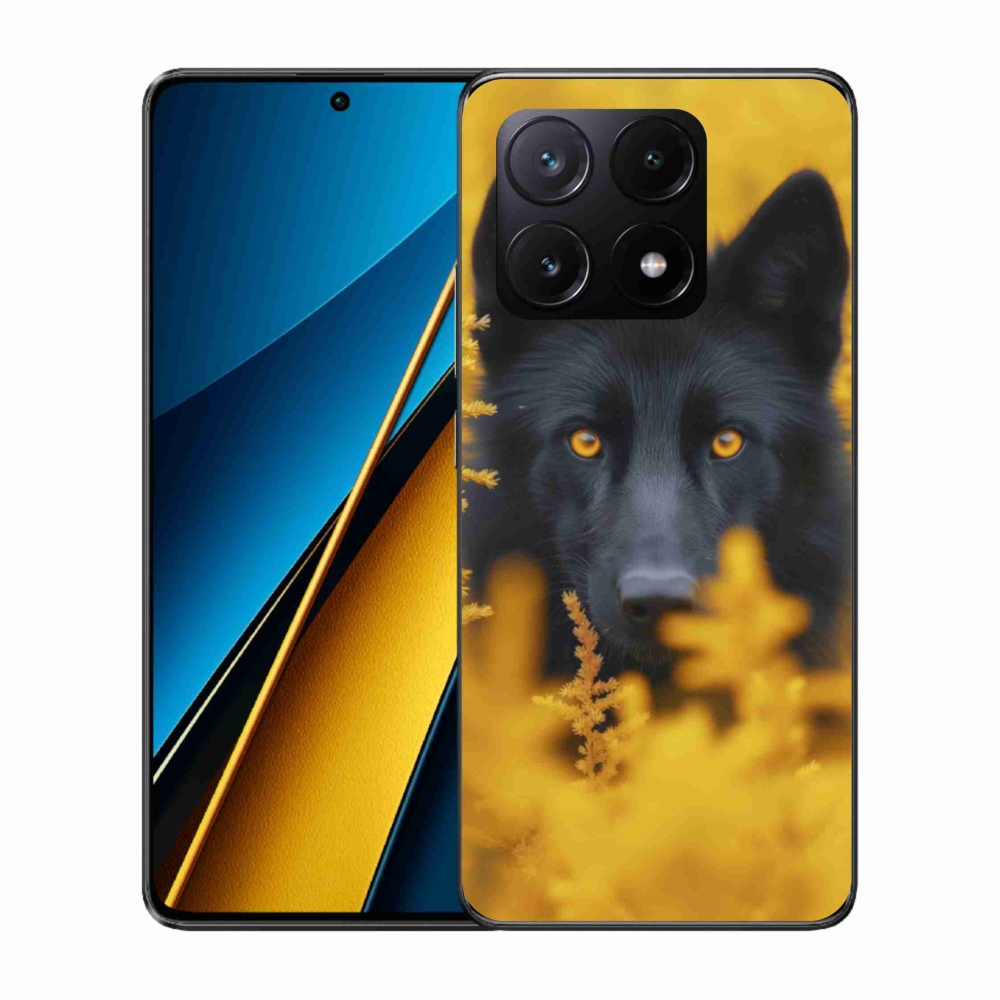 Zselés borítás mmCase a Xiaomi Poco X6 Pro 5G-hez - fekete farkas 2