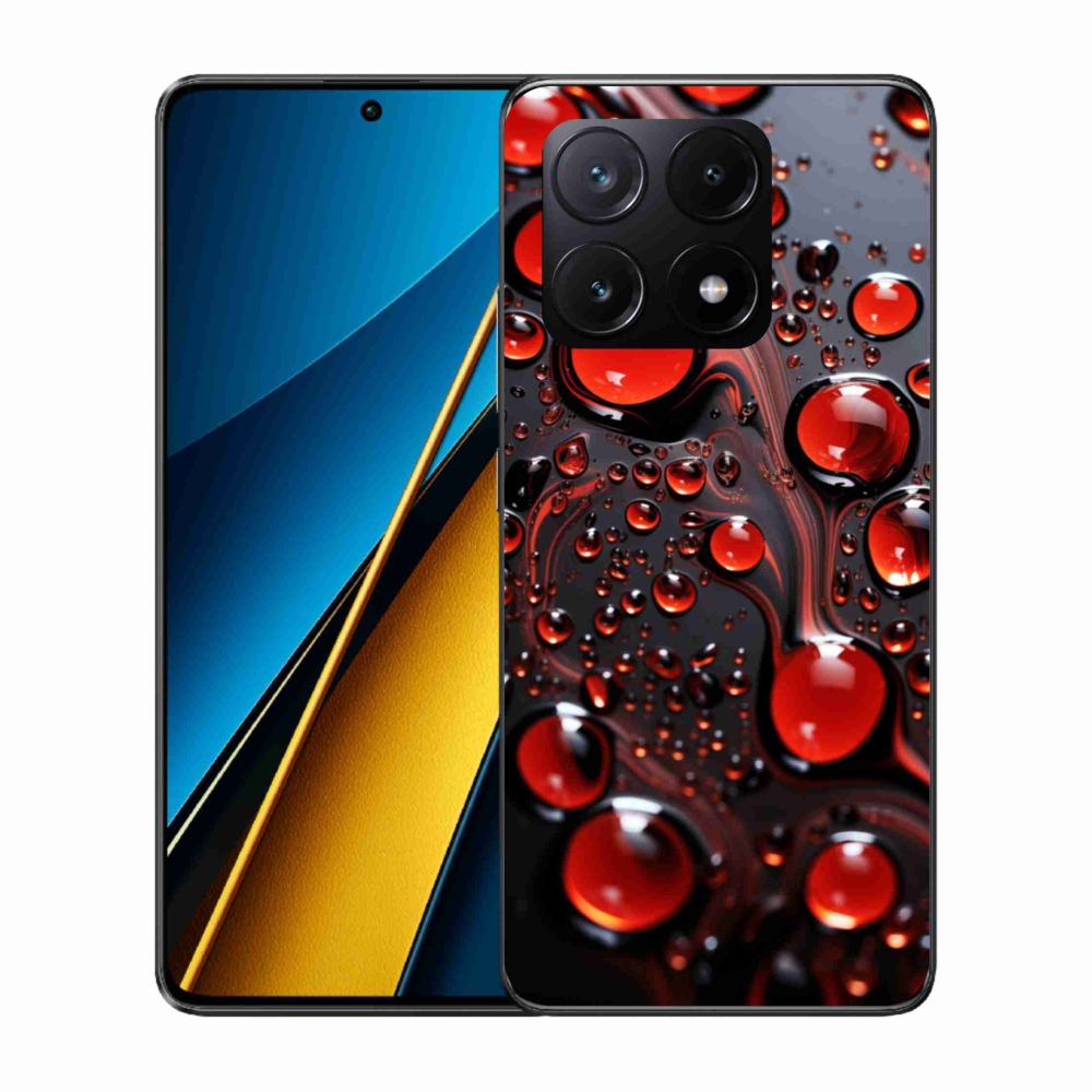 Gél borítás mmCase a Xiaomi Poco X6 Pro 5G-hez - piros csepp 2