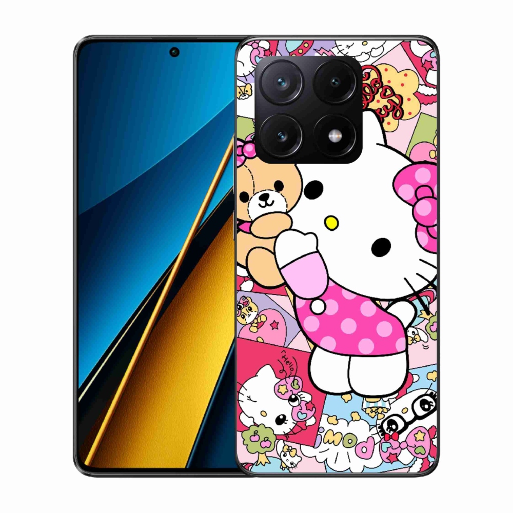 Gél borítás mmCase a Xiaomi Poco X6 Pro 5G számára - aranyos cica