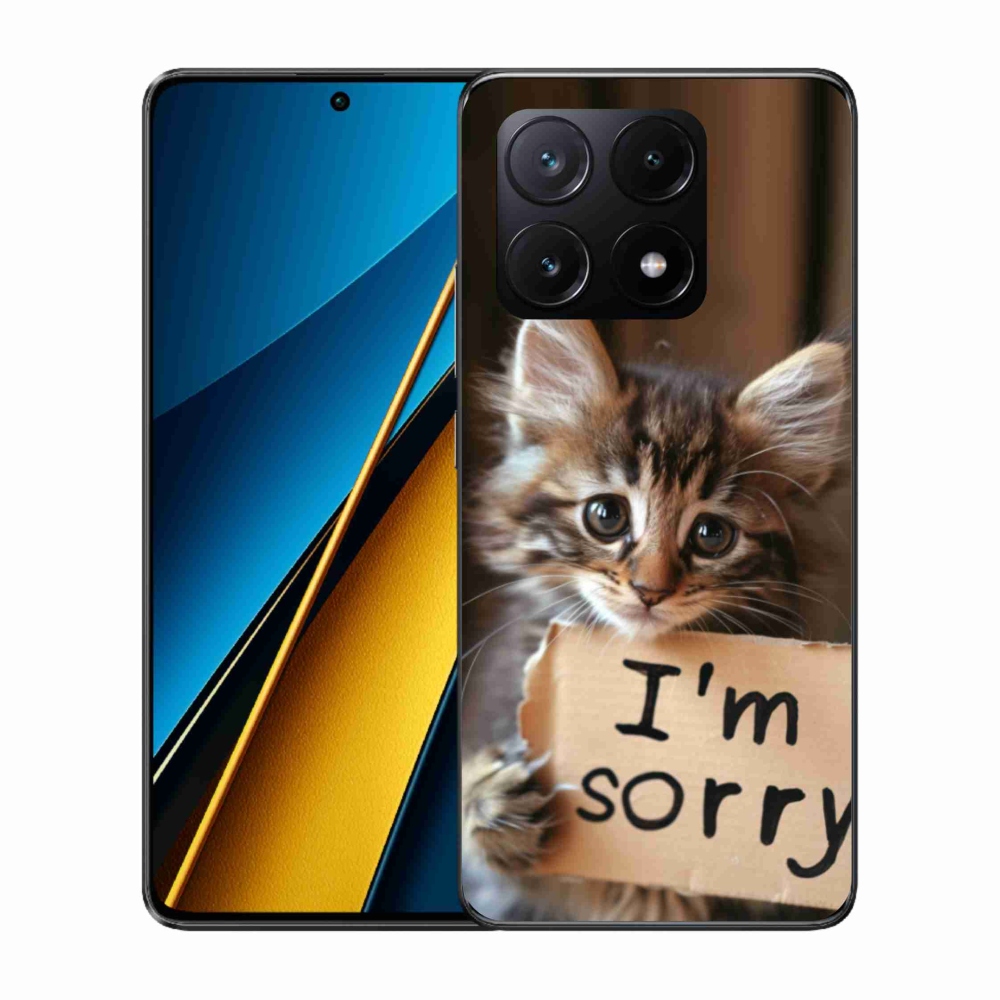 Gél borítás mmCase a Xiaomi Poco X6 Pro 5G számára - macska kifogás