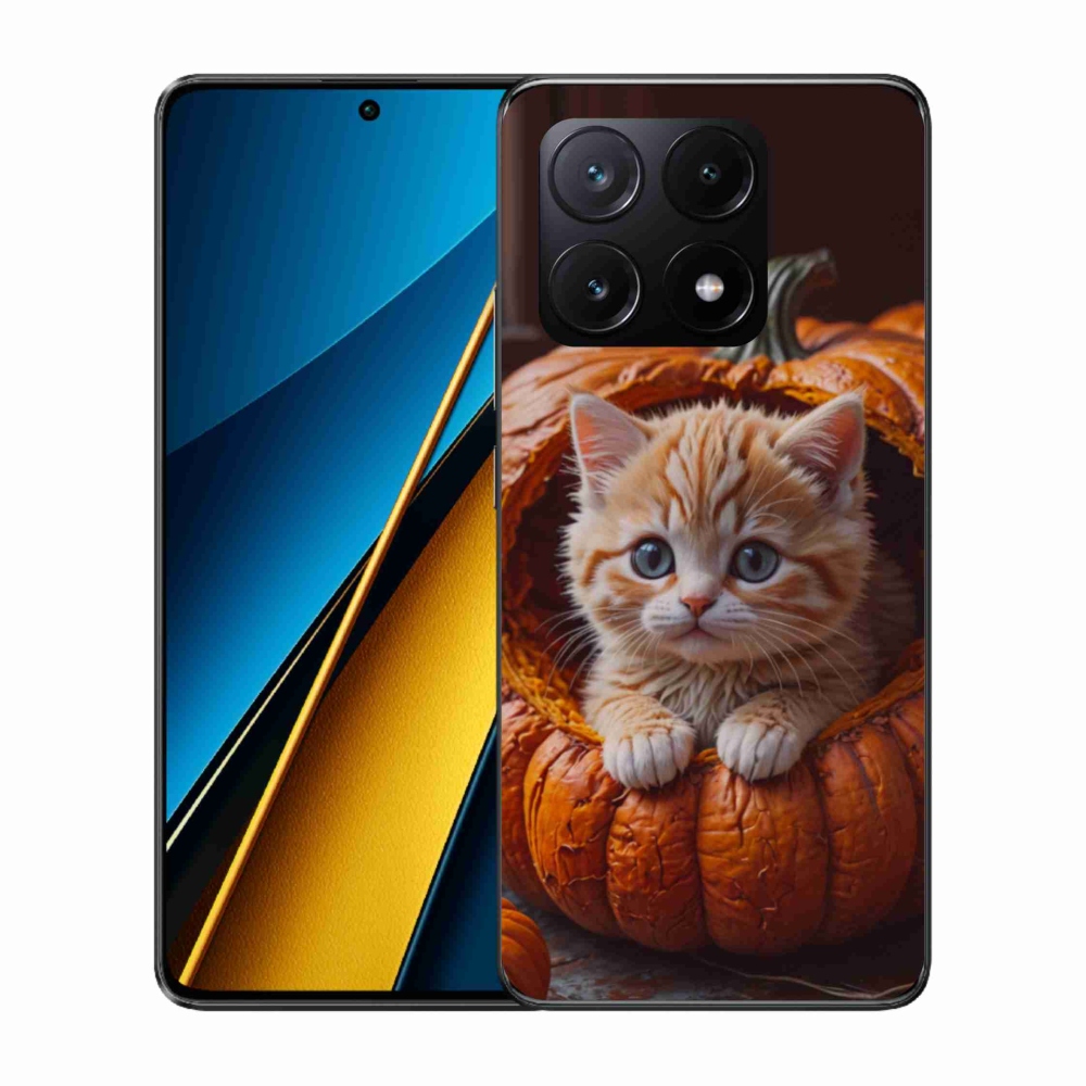Gél borítás mmCase a Xiaomi Poco X6 Pro 5G-hez - cica és tök 2