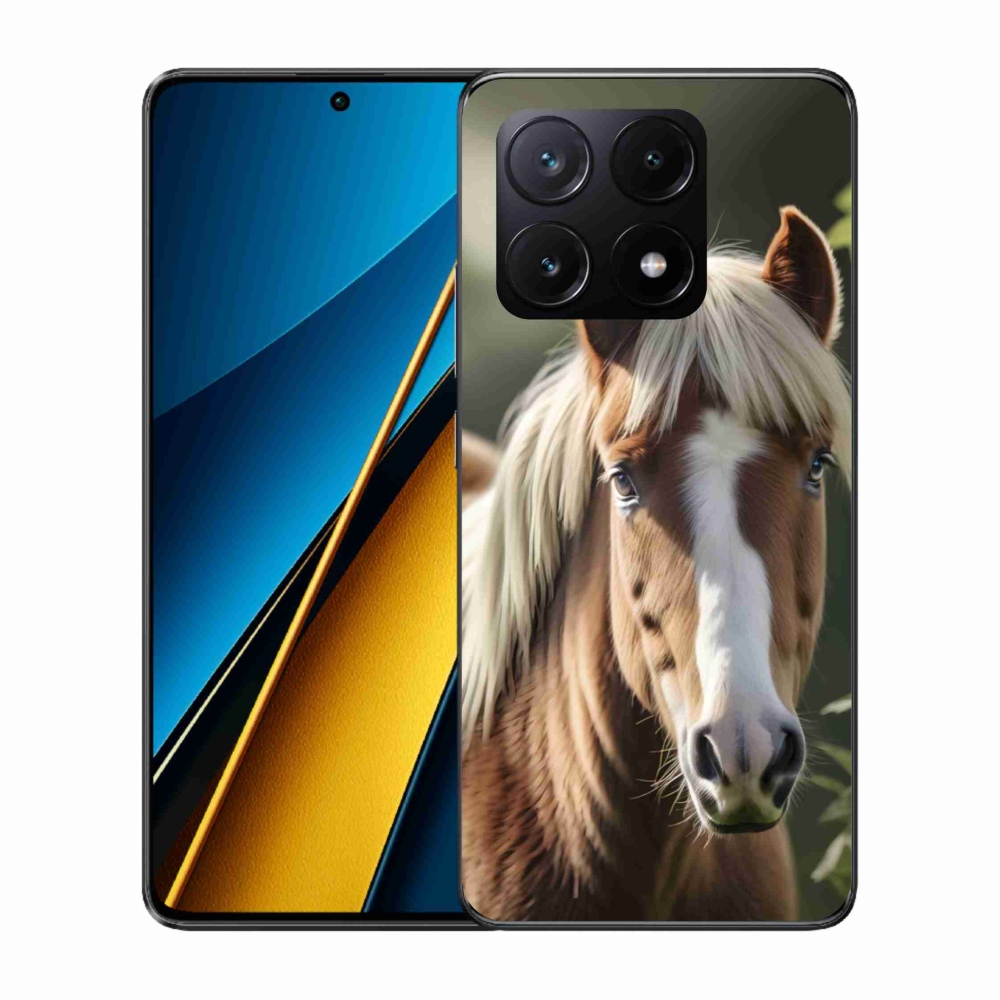 Gél borítás mmCase a Xiaomi Poco X6 Pro 5G számára - ló könnyű sörénnyel