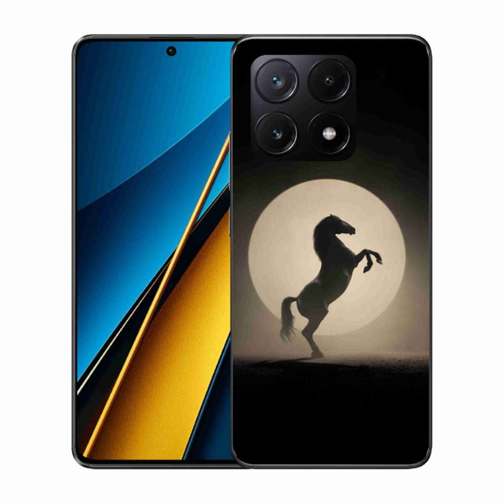 Gél borítás mmCase a Xiaomi Poco X6 Pro 5G számára - ló sziluettben