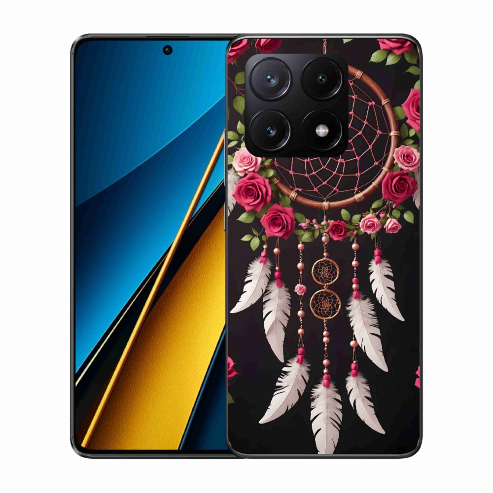 Gél borítás mmCase a Xiaomi Poco X6 Pro 5G számára - álomfogó rózsákkal