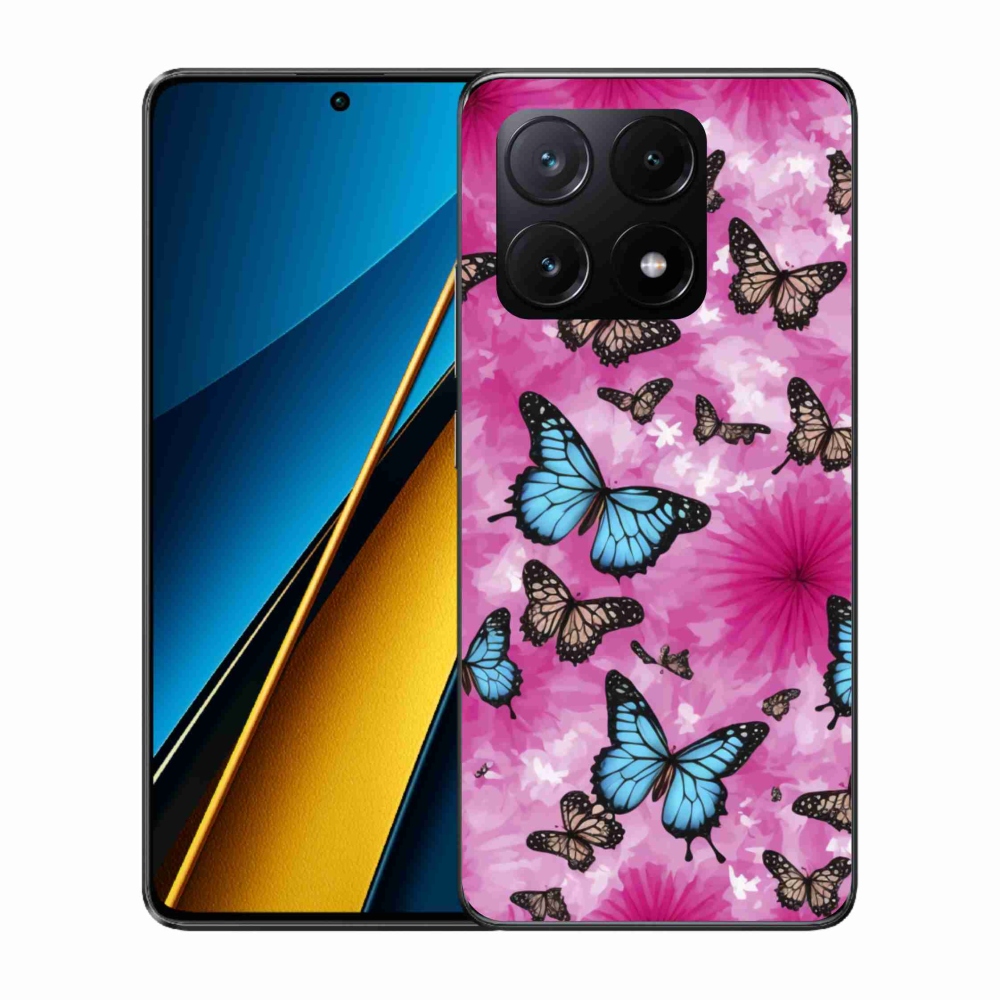 Gél borítás mmCase a Xiaomi Poco X6 Pro 5G-hez - pillangókert