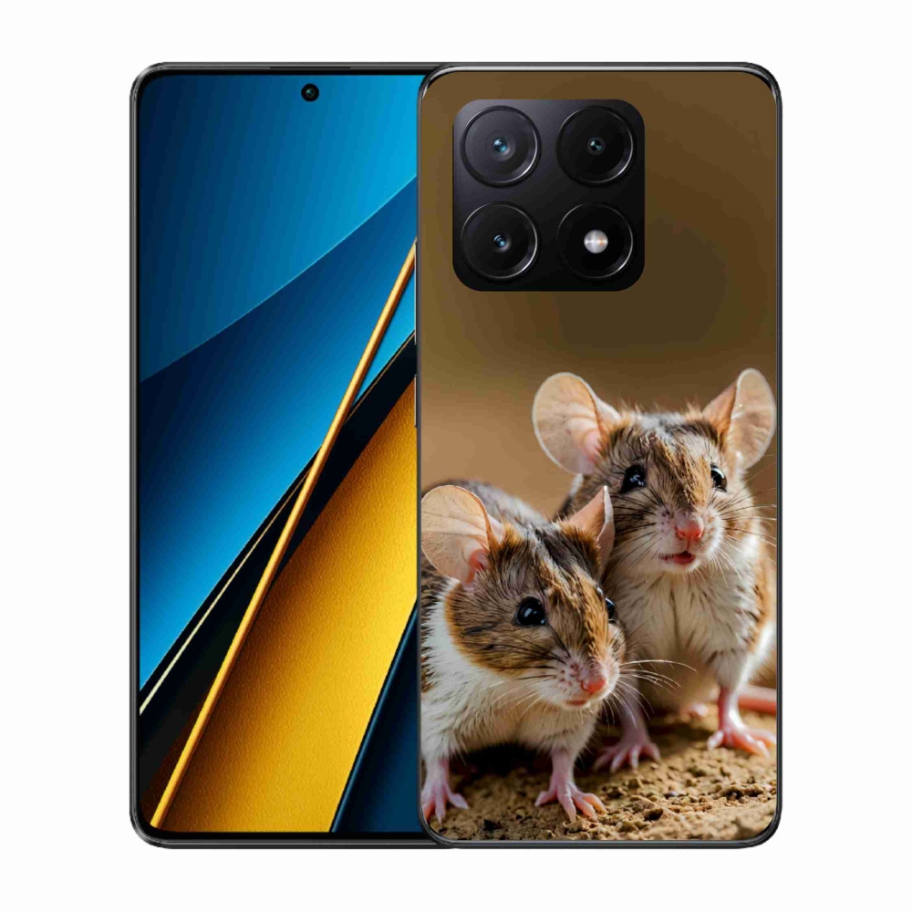 Gél borítás mmCase a Xiaomi Poco X6 Pro 5G számára - egér duó