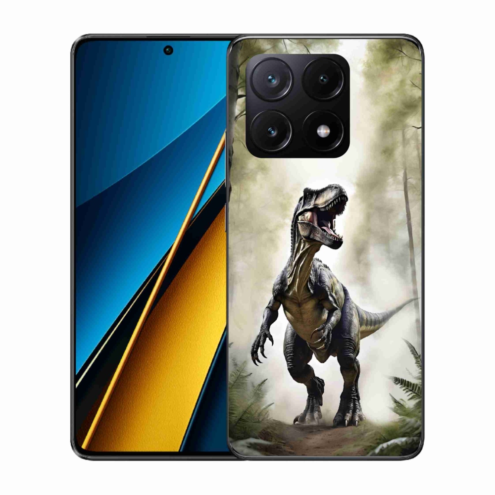 Gél borítás mmCase a Xiaomi Poco X6 Pro 5G-hez - dühös T-Rex