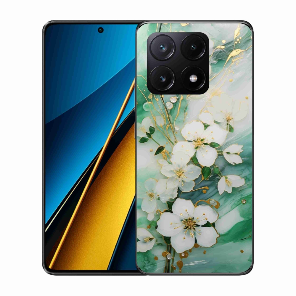 Gél borítás mmCase a Xiaomi Poco X6 Pro 5G számára - gyengéd virágok