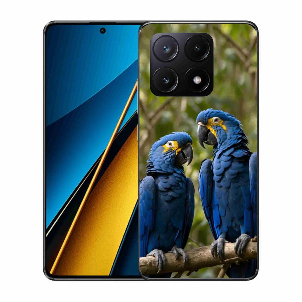 Gél borítás mmCase a Xiaomi Poco X6 Pro 5G számára - papagáj duó