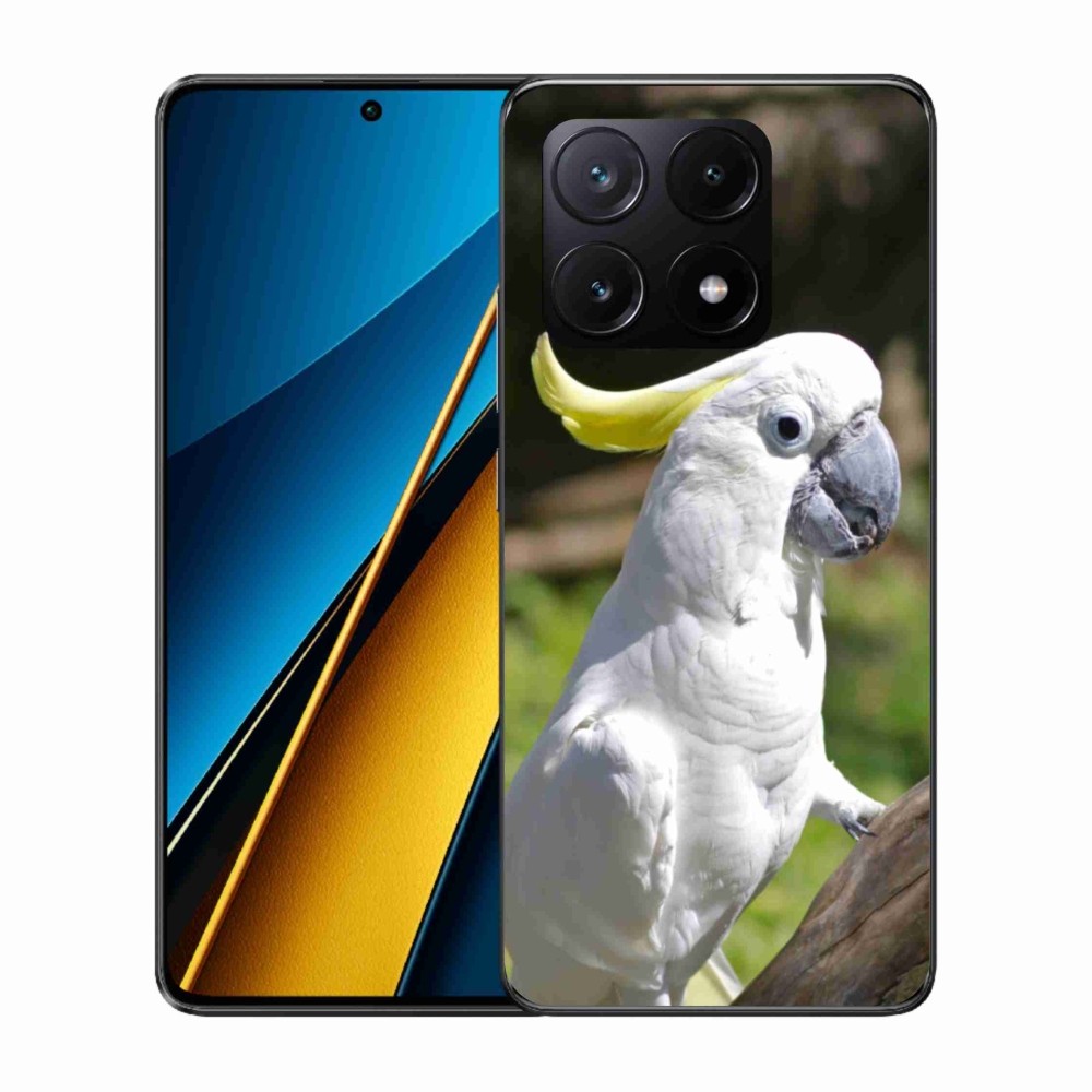 Gél borítás mmCase a Xiaomi Poco X6 Pro 5G számára - papagáj kakadu 2