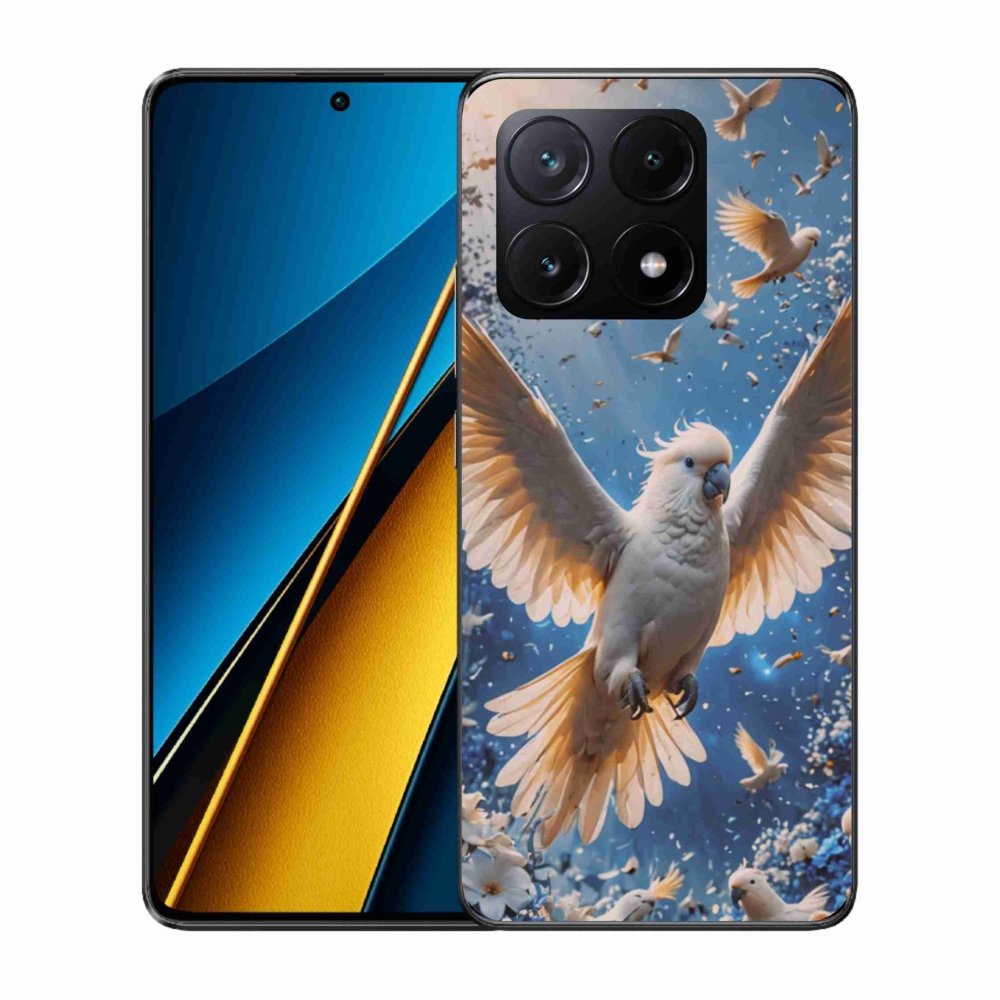 Gél borítás mmCase a Xiaomi Poco X6 Pro 5G számára - papagáj kakadu