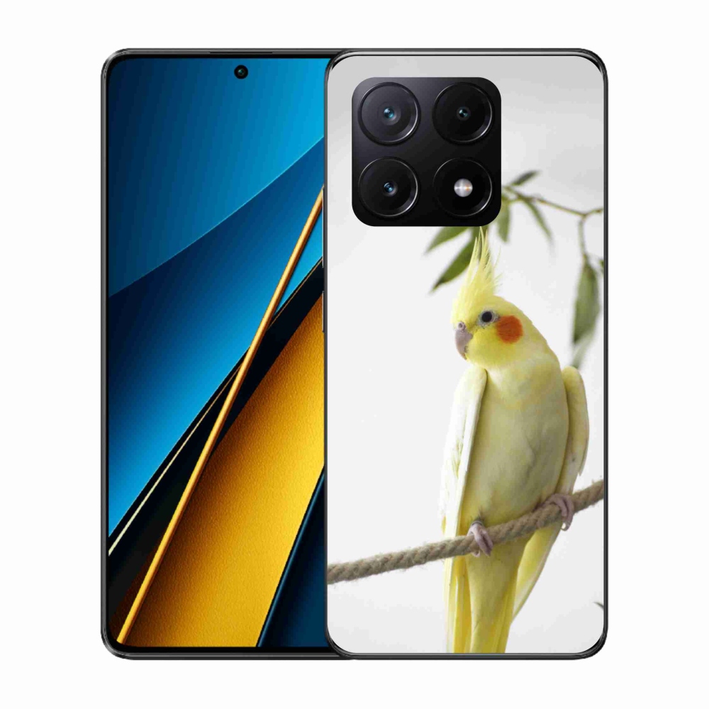 Gél borítás mmCase a Xiaomi Poco X6 Pro 5G-hez - papagáj korela chocholatá