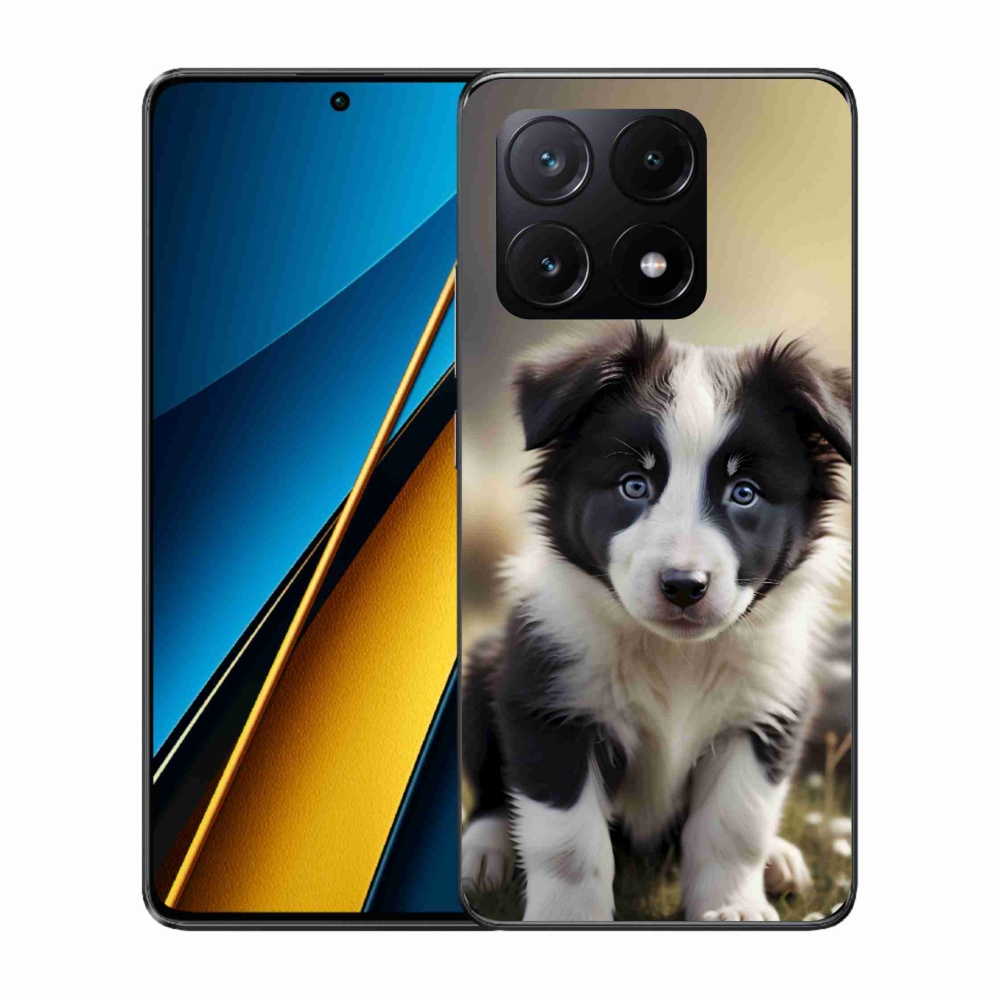 Gél borító mmCase a Xiaomi Poco X6 Pro 5G számára - aranyos border collie