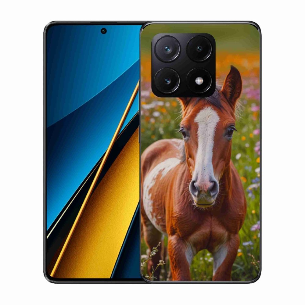 Gél borítás mmCase a Xiaomi Poco X6 Pro 5G számára - aranyos csikó