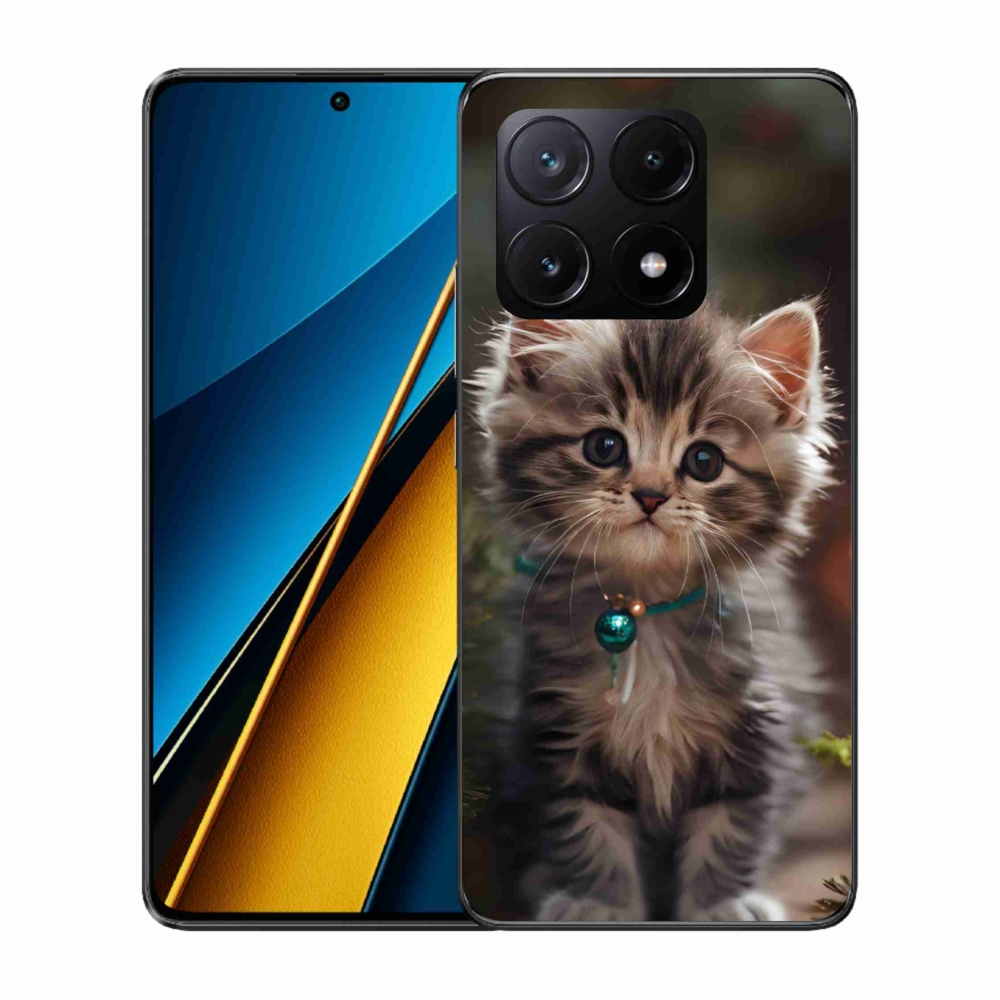 Gél borítás mmCase a Xiaomi Poco X6 Pro 5G számára - aranyos cica 11