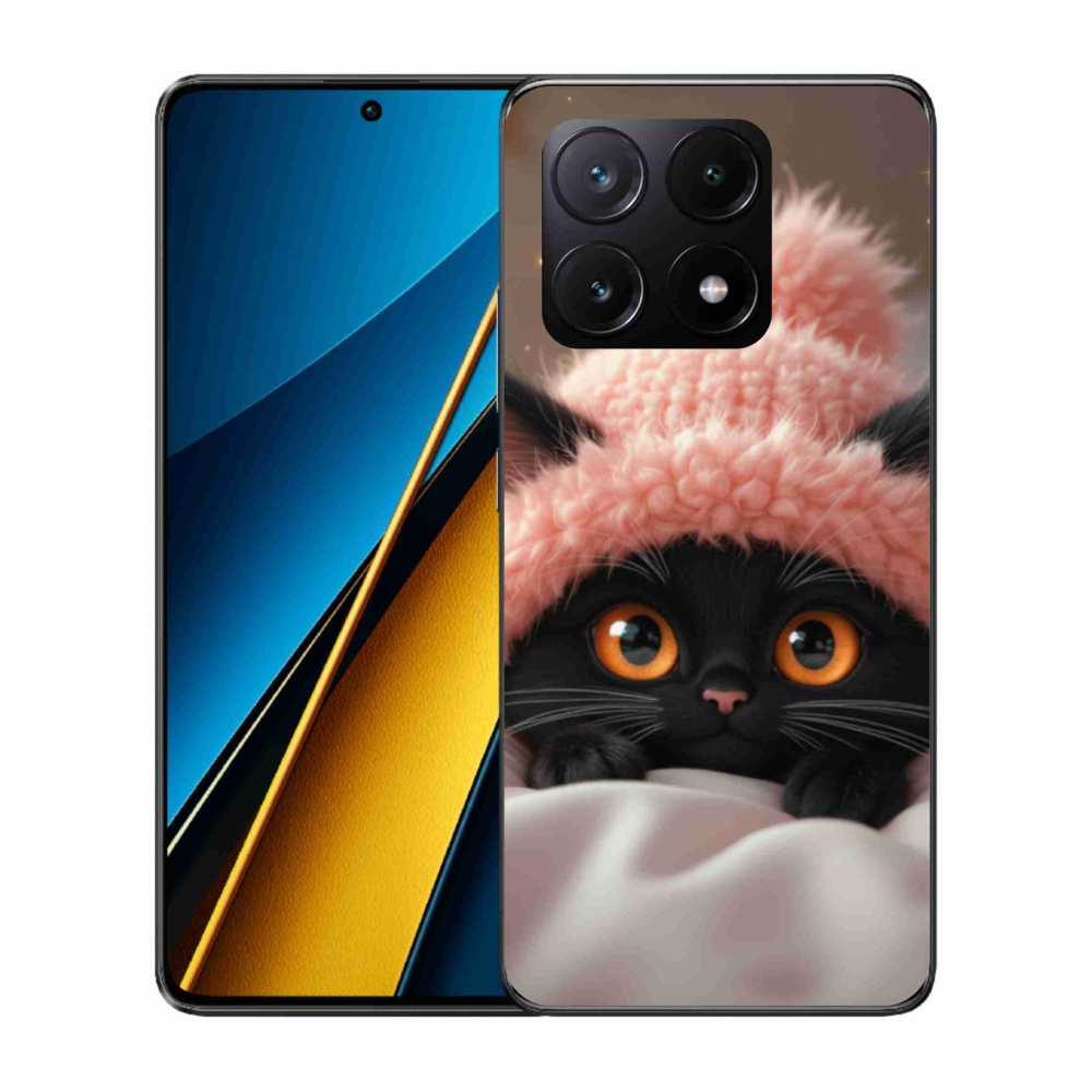 Gél borítás mmCase a Xiaomi Poco X6 Pro 5G számára - aranyos cica 7