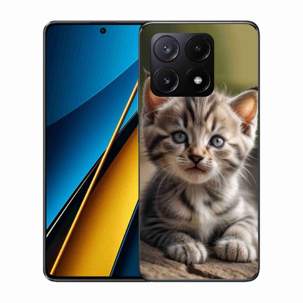 Gél borítás mmCase a Xiaomi Poco X6 Pro 5G számára - aranyos cica 9