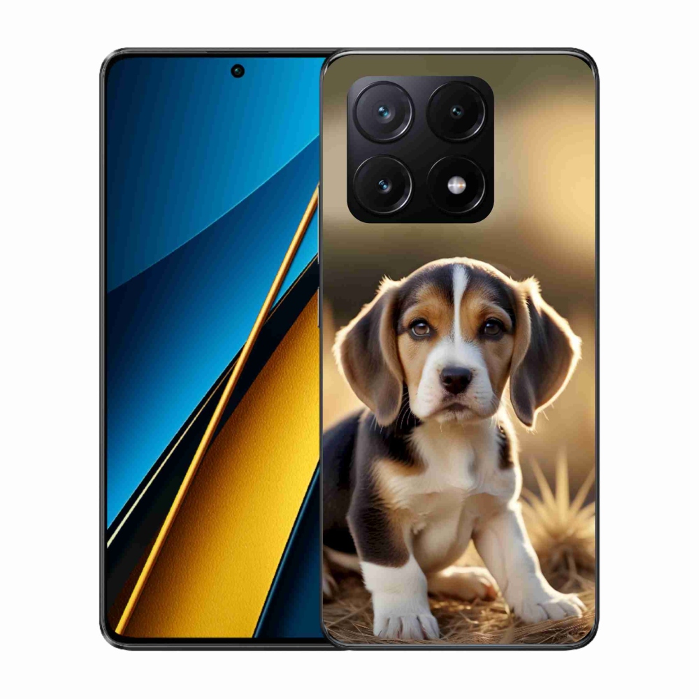 Gél borítás mmCase a Xiaomi Poco X6 Pro 5G számára - aranyos beagle
