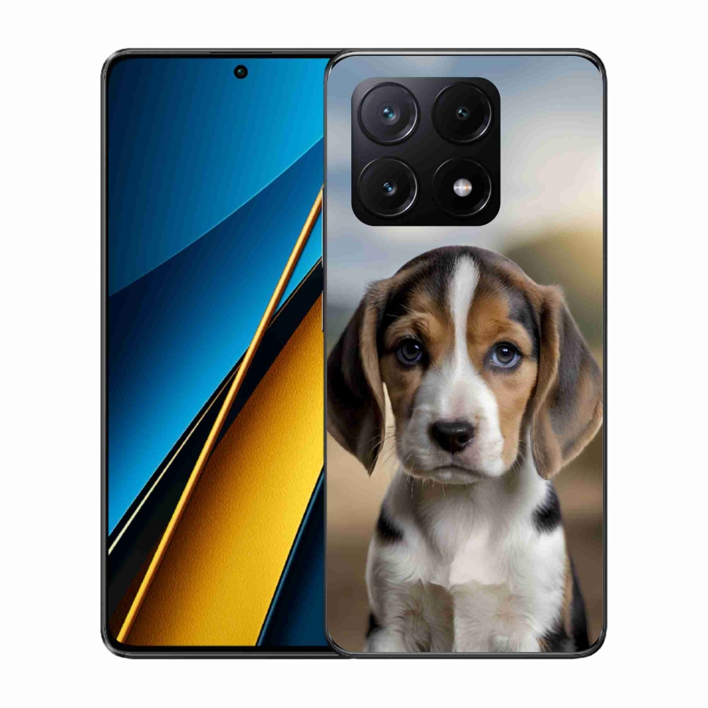 Gél borítás mmCase a Xiaomi Poco X6 Pro 5G számára - aranyos beagle
