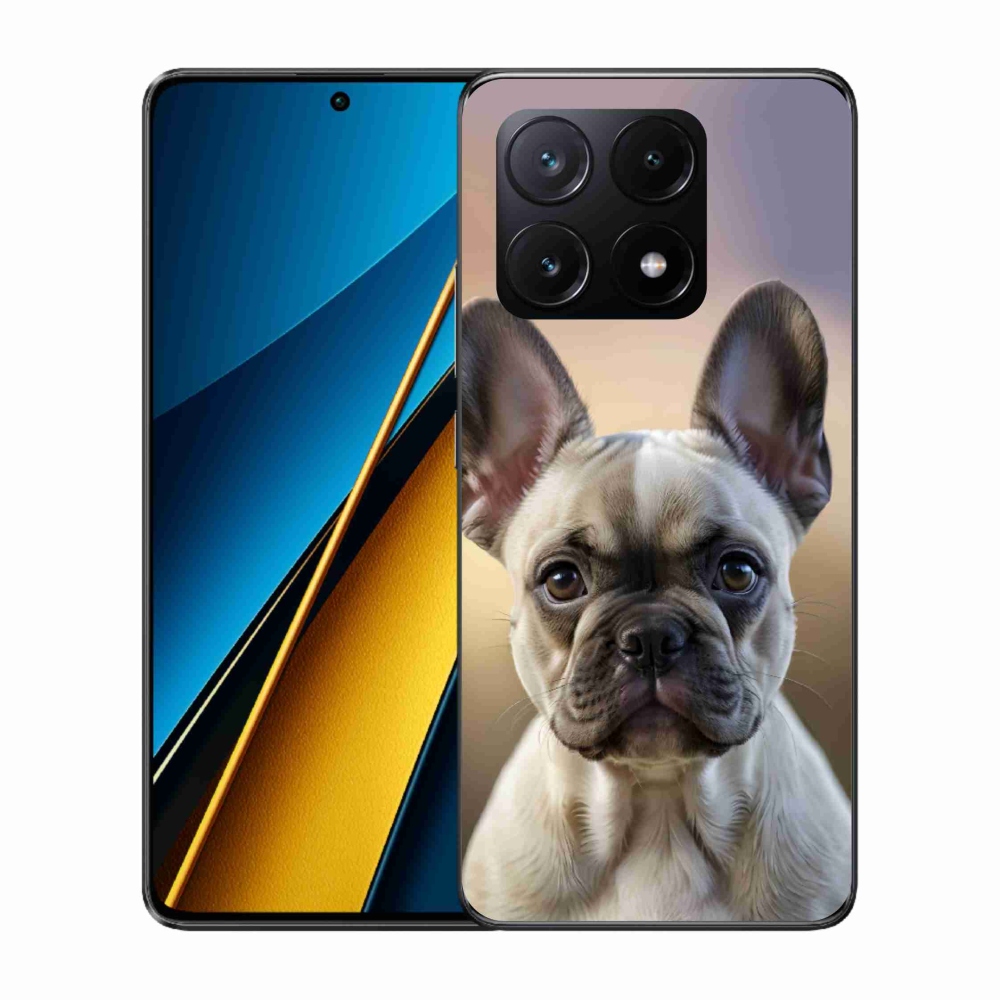 Gél borítás mmCase a Xiaomi Poco X6 Pro 5G számára - aranyos francia bulldog