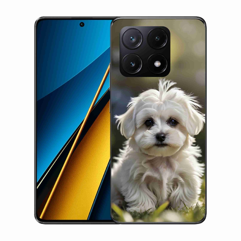 Gél borítás mmCase a Xiaomi Poco X6 Pro 5G számára - aranyos máltai kutya