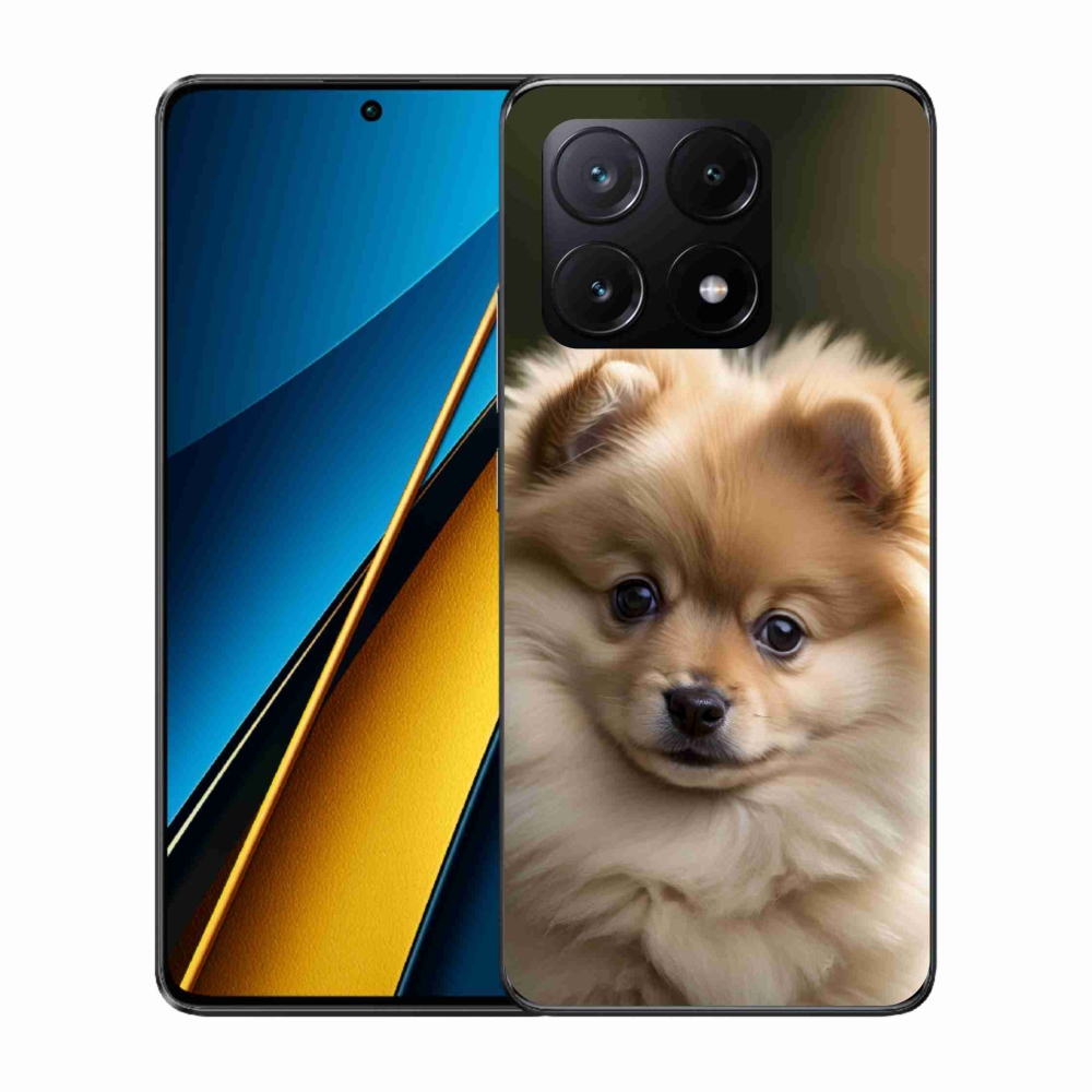Gél borítás mmCase a Xiaomi Poco X6 Pro 5G számára - aranyos pomerániai 2