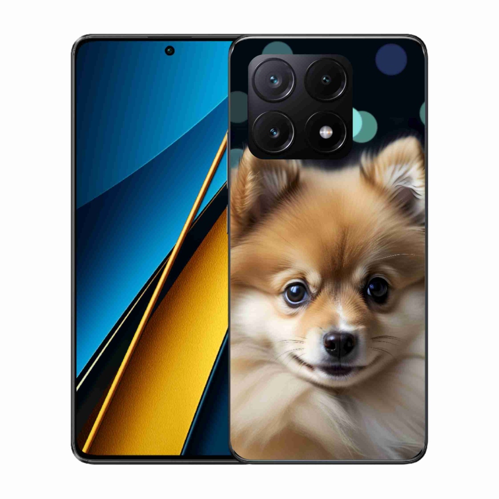 Gél borítás mmCase a Xiaomi Poco X6 Pro 5G számára - aranyos pomerániai állat