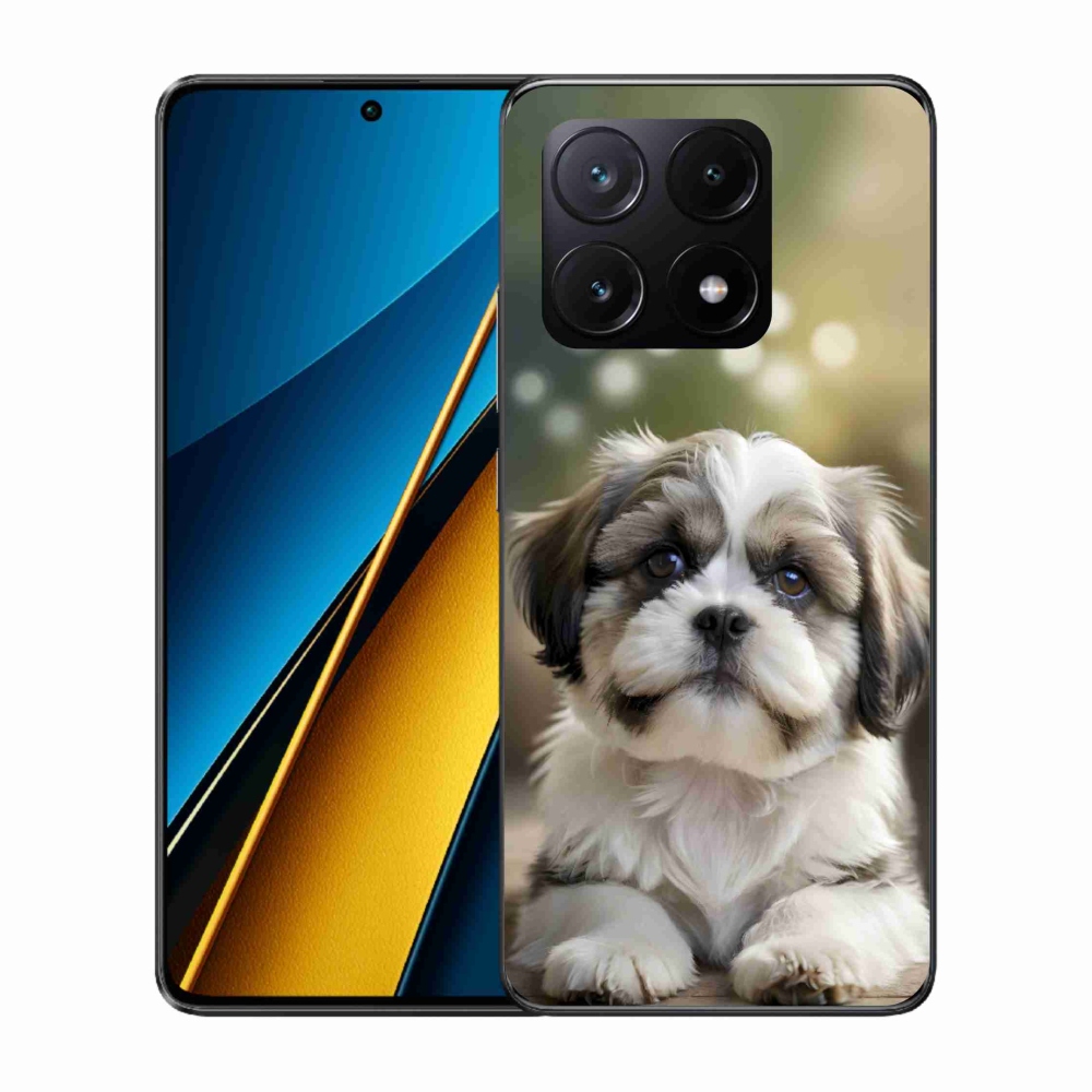 Gél borítás mmCase a Xiaomi Poco X6 Pro 5G számára - aranyos shih-tzu